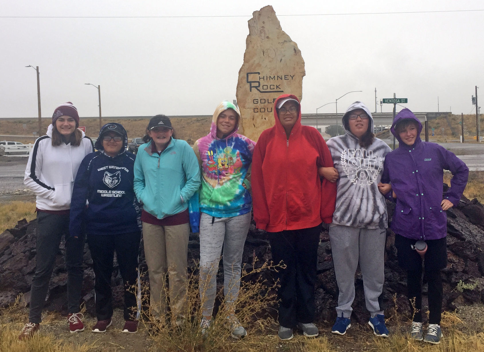 West Wendover girls golf team at Chimney Rock Golf Course